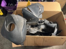 Set of Plastic Motorcycle Coverings