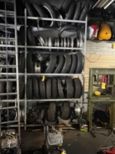 Assortment of Various Motorcycles Wheels, Tires, Swing Arms