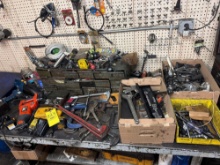 Tooling, Hardware Organizers, Contents on Peg Board