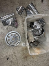 Assortment of Chrome Pieces, Air Cleaners, Center Console