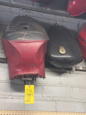 (4) Vintage Motorcycle Gas Tanks