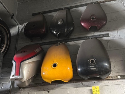 (6) Vintage Motorcycle Gas Tanks