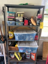 shelf of misc / oil - hardware
