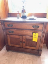 Antique Oak Wash Stand