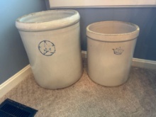 10 and 5 gal crocks