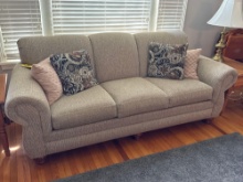 clean Lancer tan sofa