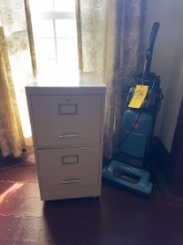 Hoover wind tunnel sweeper, file cabinet