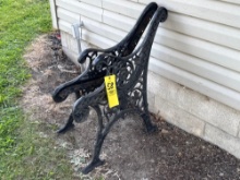 Park bench cast iron ends