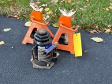 20 ton Kobalt bottle, jack and jackstands