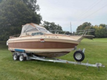 1985 Sunrunner boat and trailer