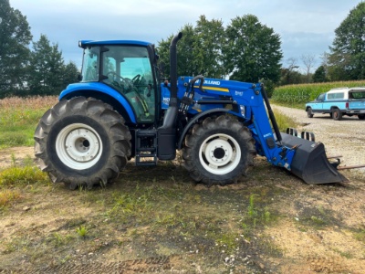 2016 New Holland TS6-120 diesel 4X4 loader tractor with full cab