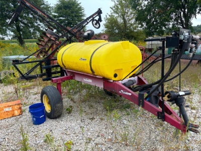 Dem Co. model HCM Sprayer, 540 PTO, 300-gal., 40 boom, double fold, new controller and solenoid