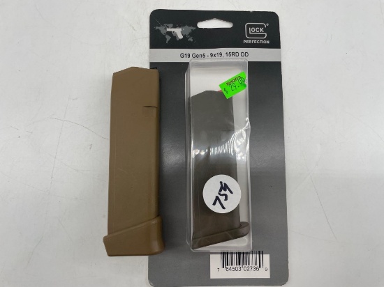 Glock Magazines, 9 mm, bid x 2