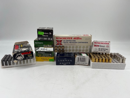 Various Ammo, 38 sp, 40, 357 Sig, 45