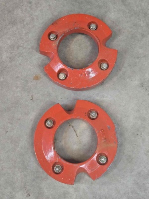 Set of front wheel weights for Economy or Power King tractors