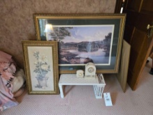 Wall Decor, Clocks and Bed Server