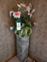 Plant Stand and Faux Plant