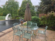 Patio Table Chairs and Umbrella