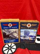 (2) wings of Texaco die cast airplanes