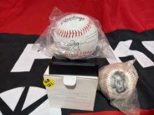 Orel Hersher and Mark McGwire commemorative baseballs