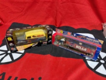 Buffalo bills die cast truck and car bank