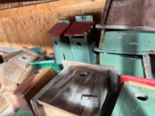 (10) Birdhouses (1) Bird Feeder