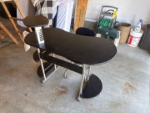 Modern Computer Desk w/ Small Office Chair