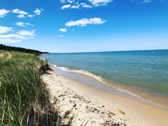 Showstopper on Lake Michigan's Coastline at Manistee! 2 Acres of Magnificent views!