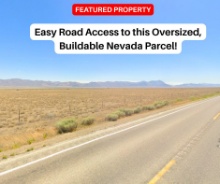 Easy Road Access to this Oversized, Buildable Nev