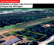 Buildable Lot Near Lake Huron in Presque Isle, Mic