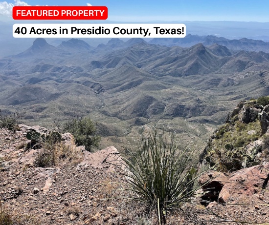 NEW LOT: 40 Acres In Presidio County, Texas!