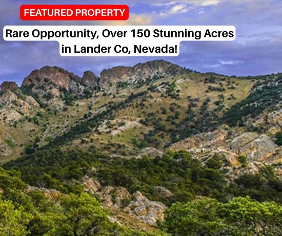 Rare Opportunity, Over 150 Stunning Acres in Lander Co, Nevada!