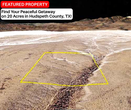 Find Your Peaceful Getaway on 20 Acres in Hudspeth County, TX!