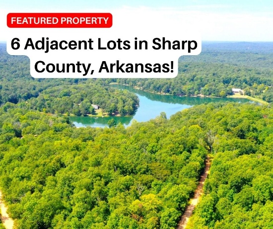 6 Adjacent Lots in Sharp County, Arkansas!