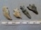 Four Hafted Scrapers - 1 3/4 in. - 2 1/4 in.