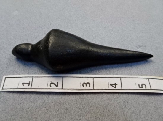 Lizard Effigy - 5 1/4 in. - Banded Slate