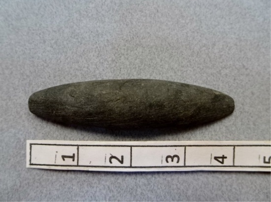 Bar Atlatl Weight - 4 in - Slate - Seneca Co.