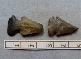 Two Archaic Bevels - 2 / 2 1/4 in. - Coshocton