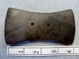 Bi-Concave Gorget - 4 in. - Banded Slate