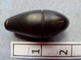 Plummet - 1 3/4 in. - Hematite - Double Grooved