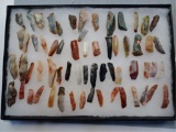 Frame of Hopewell Bladelets - Flint Ridge Flint