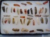 Frame of Hopewell Bladelets - Flint Ridge Flint
