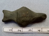 Lizard Effigy - 4 1/2 in. - Banded Slate