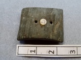 Semi-Keeled Gorget -2 3/4 in. -  Banded Slate