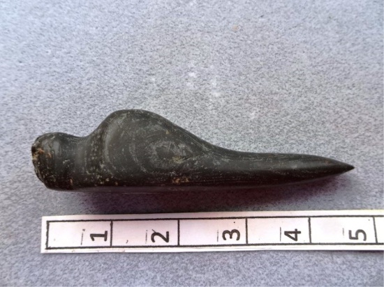 Lizard Effigy - 4 1/2 in. - Banded Slate - Preble