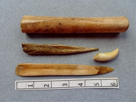 Four Bone Tools - 1 3/4 in./ 6 in. - Ohio