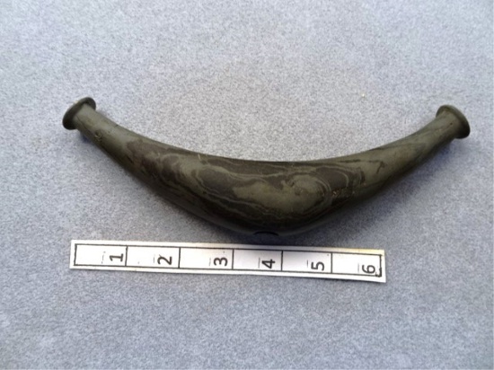 Knobbed Crescent - 8 in. - Banded Slate - Both