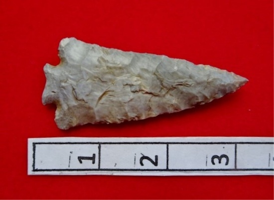 Fractured Base Point - 3 in. - Flint Ridge Flint