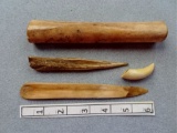 Four Bone Tools - 1 3/4 in./ 6 in. - Ohio