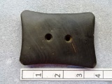 Quadriconcave Gorget - 3 1/2 in. - Banded Slate